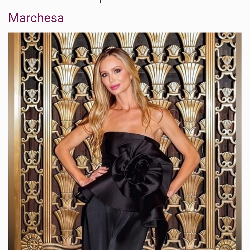 Marchesa Black Strapless Dressy Top